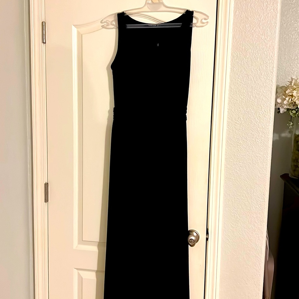 Black maxi dress.